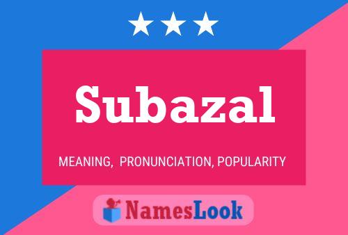 ملصق اسم Subazal