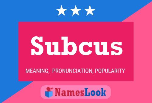 ملصق اسم Subcus