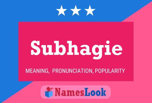 ملصق اسم Subhagie