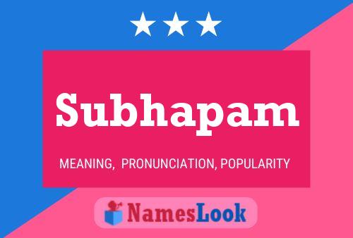 ملصق اسم Subhapam