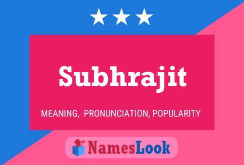 ملصق اسم Subhrajit