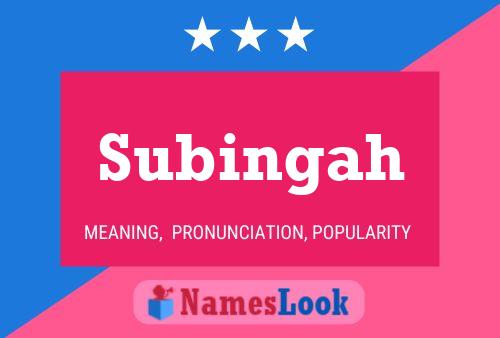 ملصق اسم Subingah