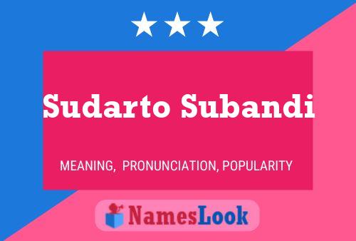 ملصق اسم Sudarto Subandi