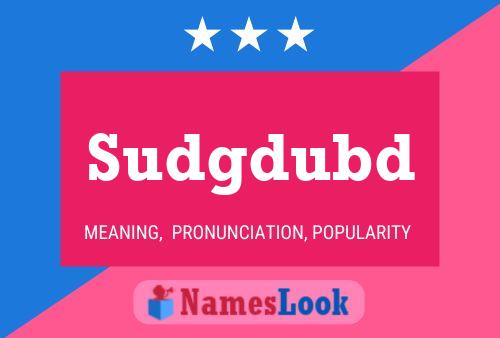 ملصق اسم Sudgdubd