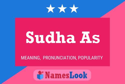 ملصق اسم Sudha As