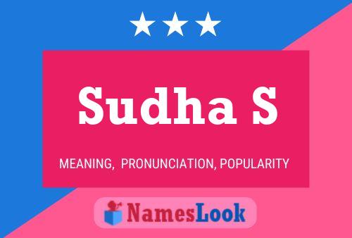 ملصق اسم Sudha S