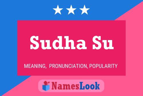 ملصق اسم Sudha Su