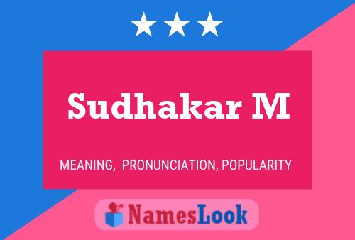 ملصق اسم Sudhakar M