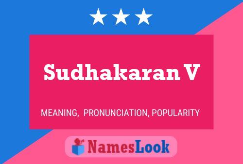 ملصق اسم Sudhakaran V