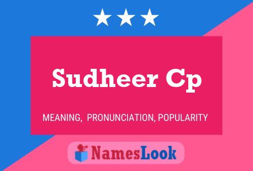 ملصق اسم Sudheer Cp