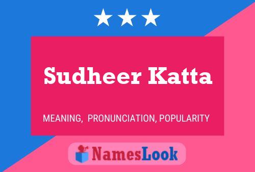 ملصق اسم Sudheer Katta