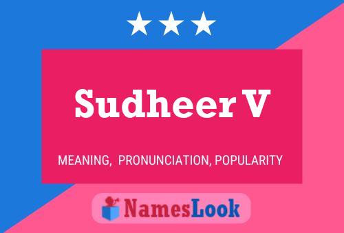 ملصق اسم Sudheer V