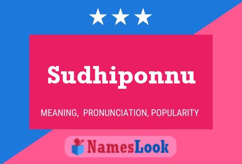 ملصق اسم Sudhiponnu