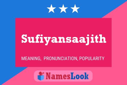 ملصق اسم Sufiyansaajith