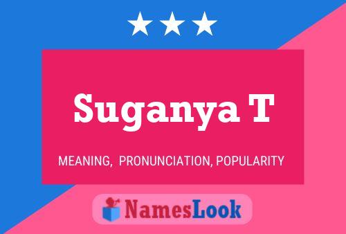 ملصق اسم Suganya T