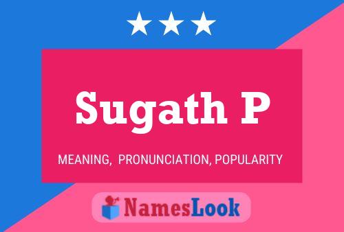 ملصق اسم Sugath P