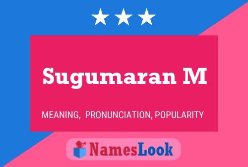 ملصق اسم Sugumaran M