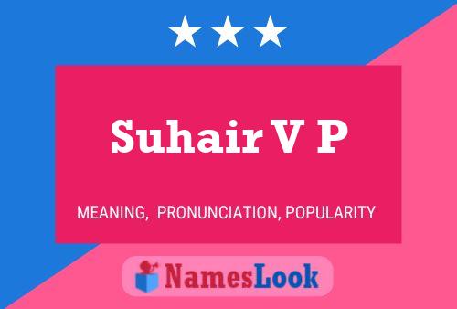 ملصق اسم Suhair V P