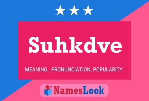 ملصق اسم Suhkdve