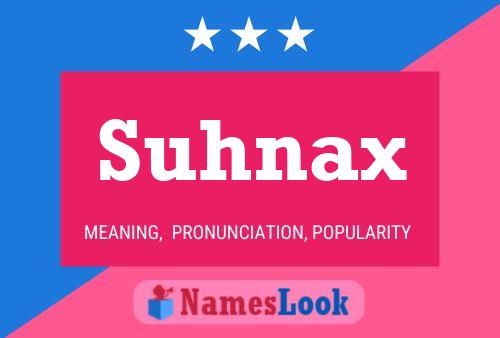 ملصق اسم Suhnax