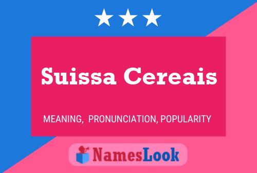 ملصق اسم Suissa Cereais