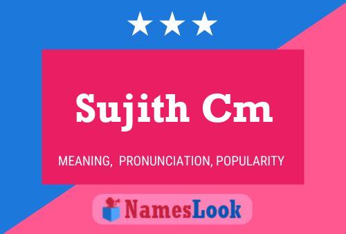 ملصق اسم Sujith Cm