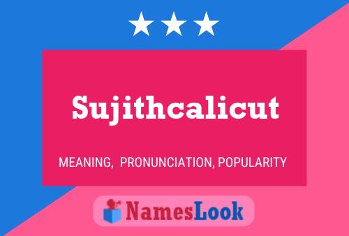 ملصق اسم Sujithcalicut