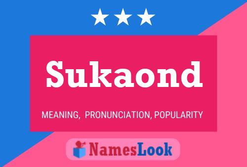 ملصق اسم Sukaond