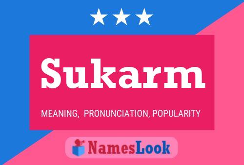 ملصق اسم Sukarm