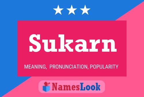 ملصق اسم Sukarn