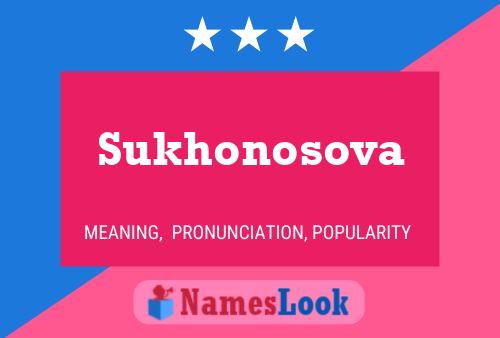 ملصق اسم Sukhonosova