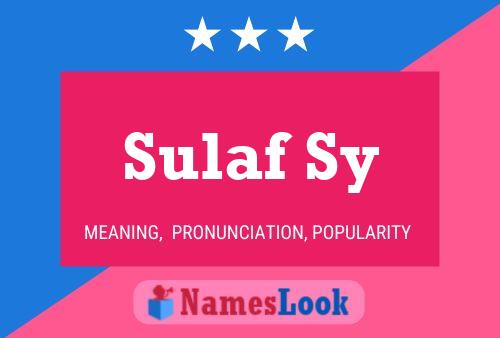 ملصق اسم Sulaf Sy