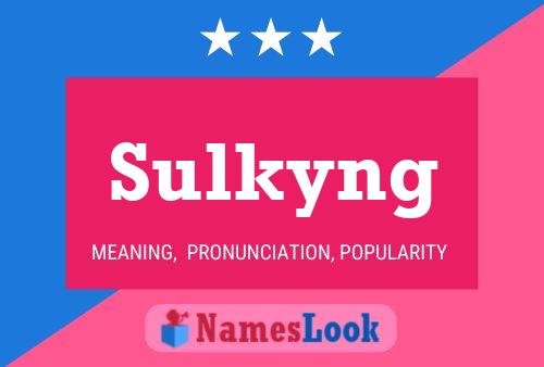 ملصق اسم Sulkyng