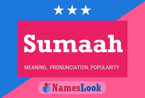 ملصق اسم Sumaah