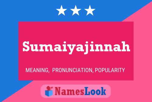 ملصق اسم Sumaiyajinnah