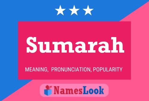 ملصق اسم Sumarah