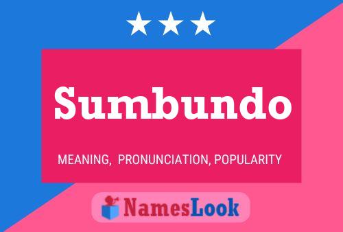 ملصق اسم Sumbundo