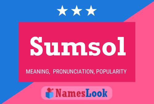 ملصق اسم Sumsol