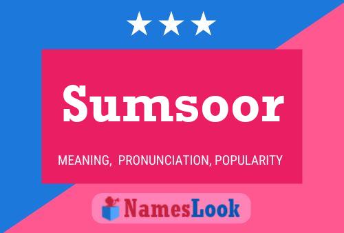 ملصق اسم Sumsoor