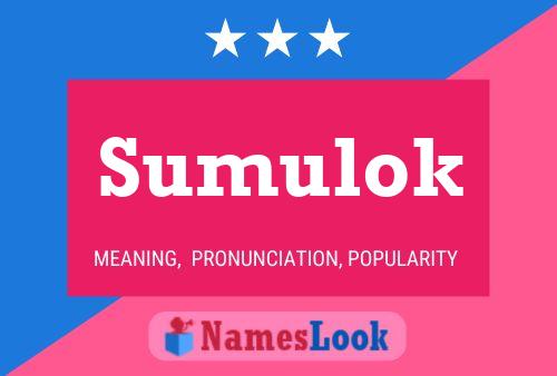 ملصق اسم Sumulok