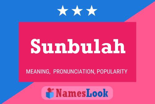 ملصق اسم Sunbulah