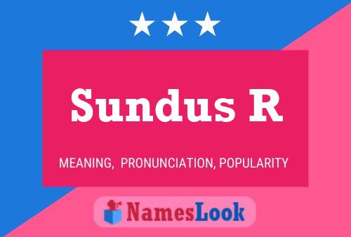 ملصق اسم Sundus R