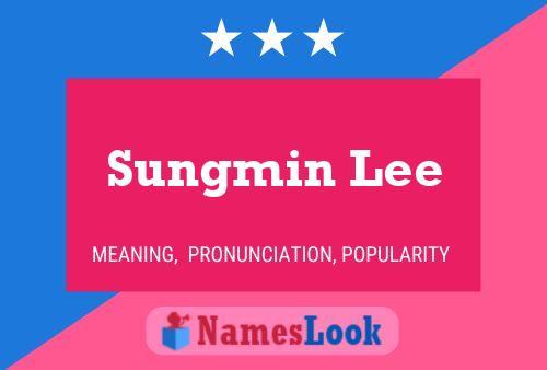 ملصق اسم Sungmin Lee