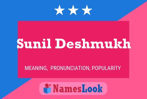 ملصق اسم Sunil Deshmukh