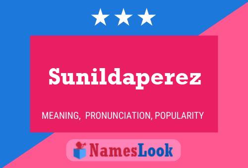 ملصق اسم Sunildaperez