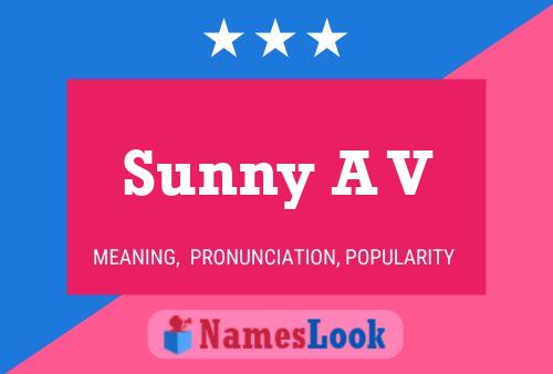 ملصق اسم Sunny A V