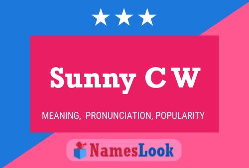 ملصق اسم Sunny C W