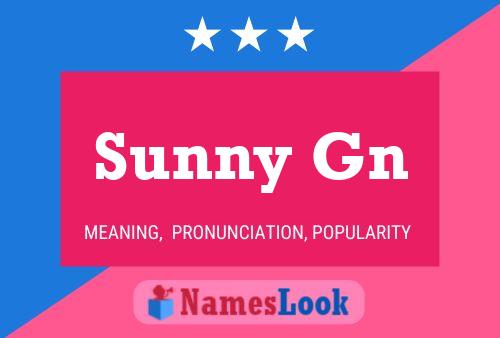 ملصق اسم Sunny Gn