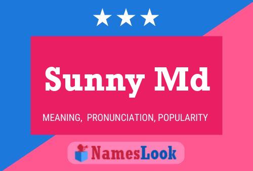 ملصق اسم Sunny Md