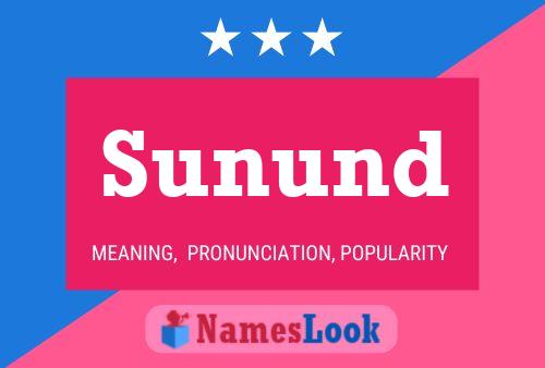 ملصق اسم Sunund